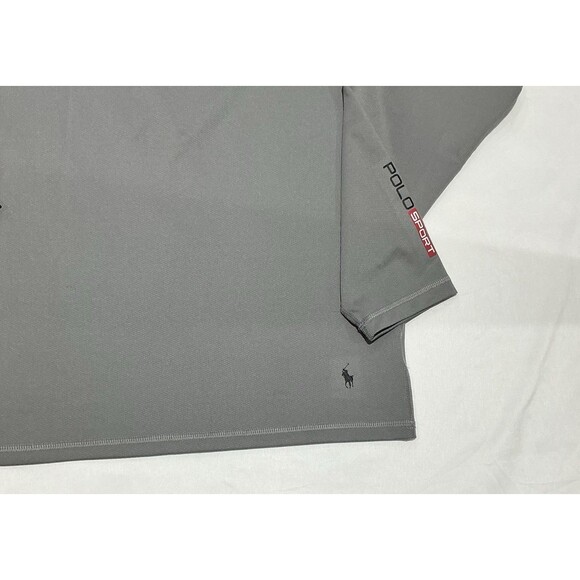 Polo Sport Shirt Mens Large Gray Performance Activewear See Description - Picture 2 of 10